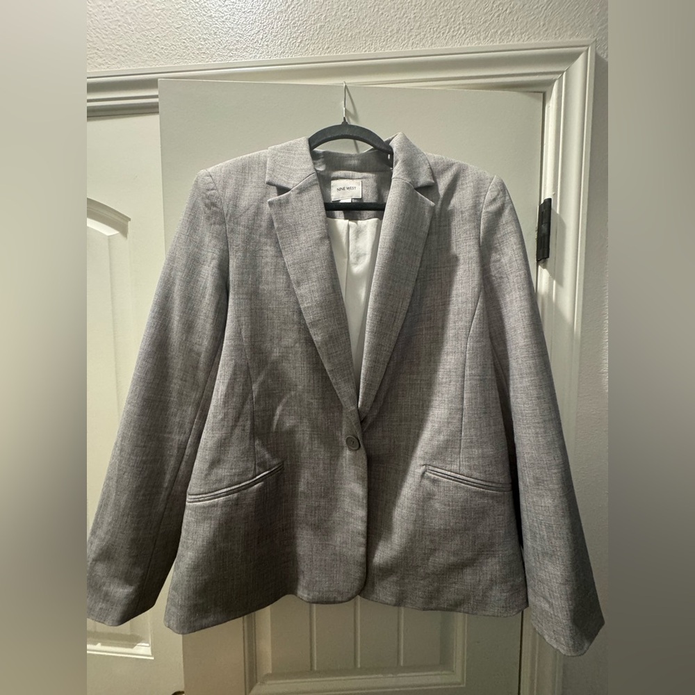 Nine West Light Gray Blazer